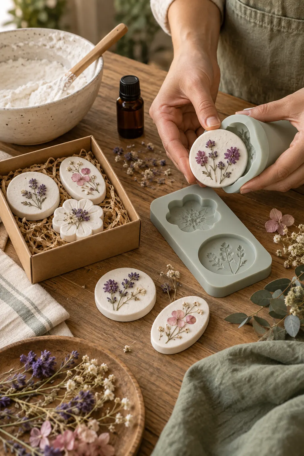 Diseño ilustrativo de piedras aromáticas